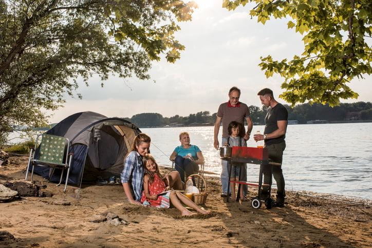 Obóz na plaży na Kauai