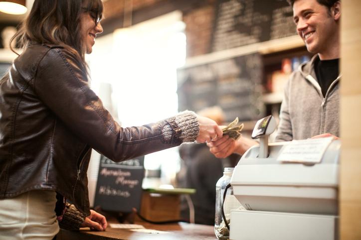 The cafe is cash only